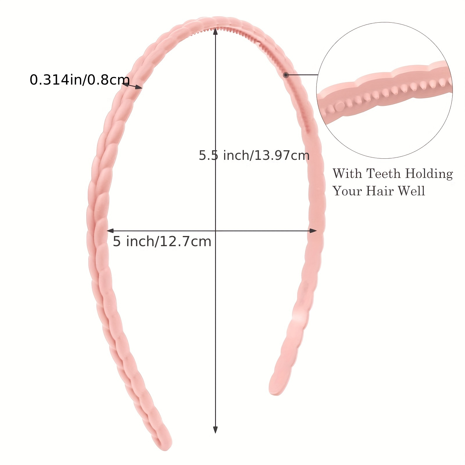 6pcs Solid Head Hoop Wash Face Spa Headband Hair Accessories for Women