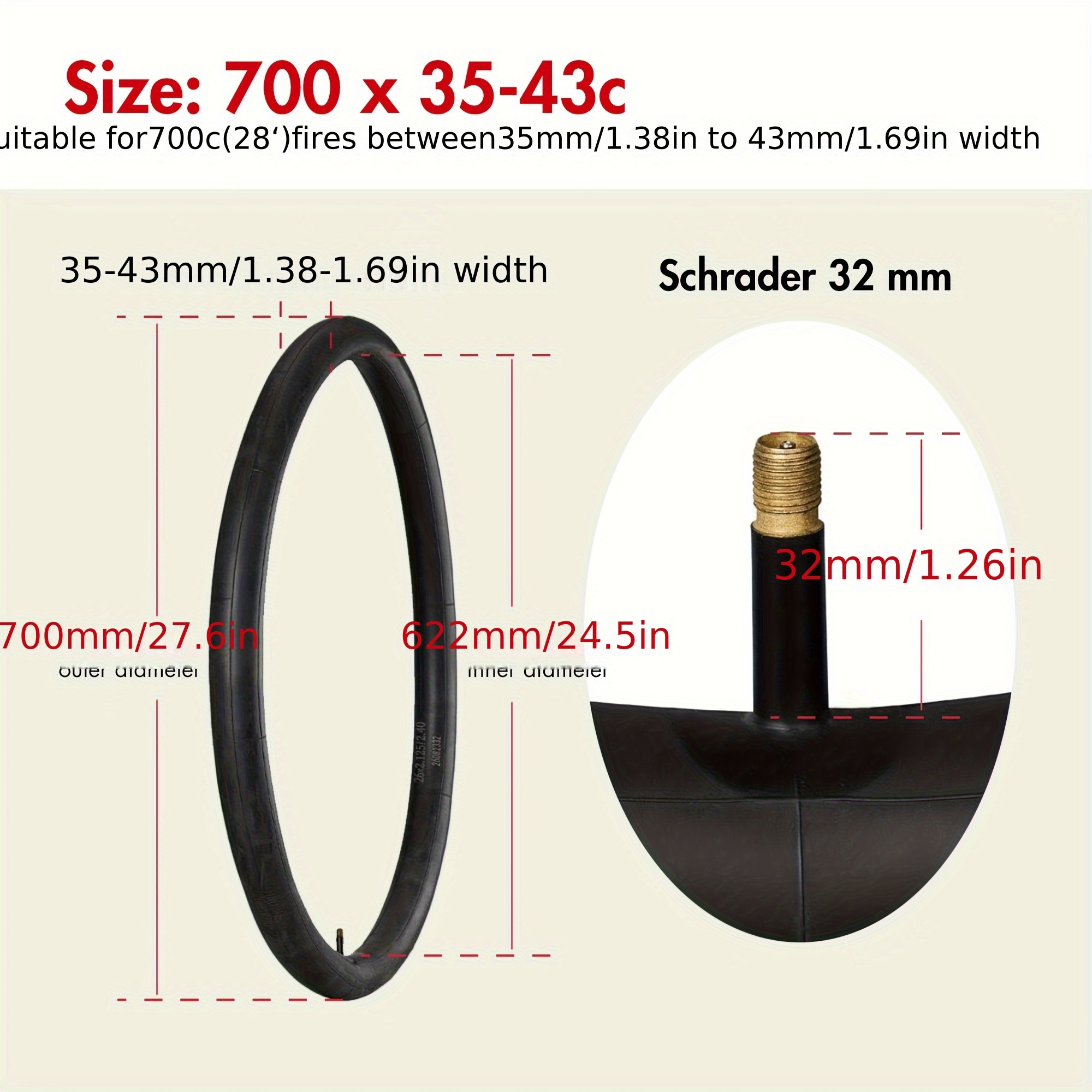700x38c Inner Tube Tube Size For 700x38c 40 X 622 700x38c Inner