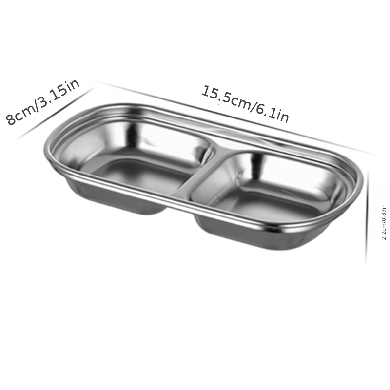 Korean Stainless Steel Kitchen Series - Banchan Plate - Sauce Plate