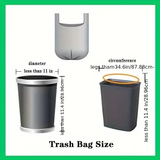 100 Counts 4 Gallon Trash Bags Small Black Trash Bags Thick - Temu