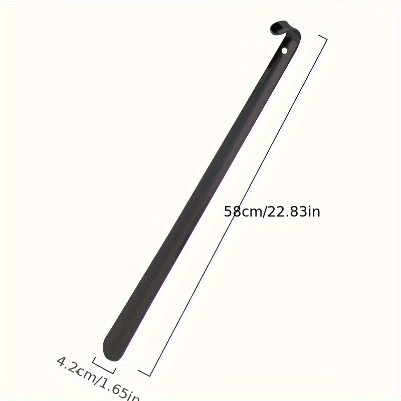 Image of Stainless Steel Long-handle Shoehorn - Portable, Hygienic Lazy Shoe Helper For Boots & Slippers