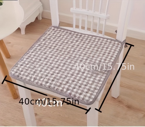 1pc Breathable Seat Cushion Office Chair Pad, Thin Cushion For Dining Chair,  Four Season Use, Washable