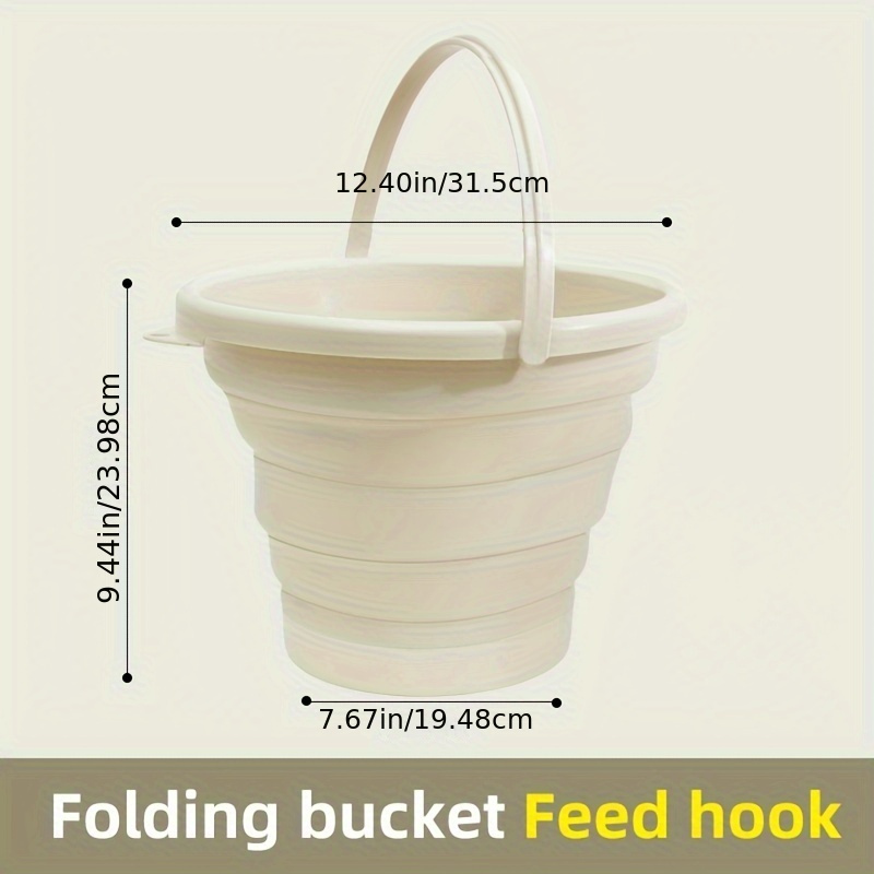 Large Size Foldable Bucket With Handle Portable Hand Wash - Temu