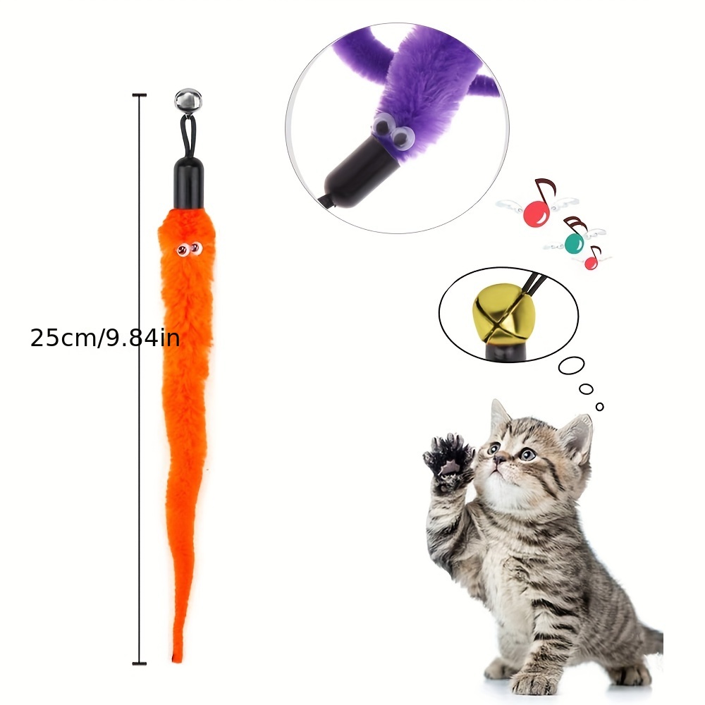 Cat Worm Toy Refills Cat Toy Wand Replacement Worms - Temu United