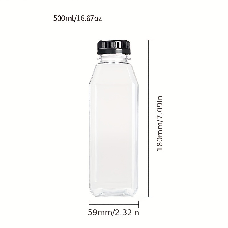 Reusable Mini Plastic Juice Bottles With Portable Clear - Temu