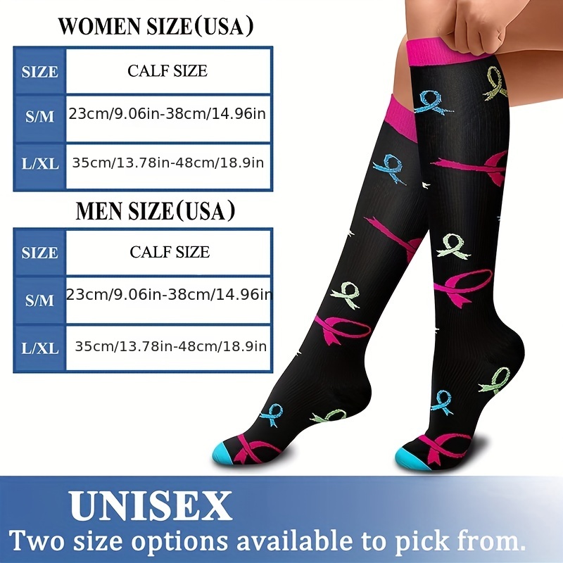 Breathable Compression Socks for Men and Women - Sports Support