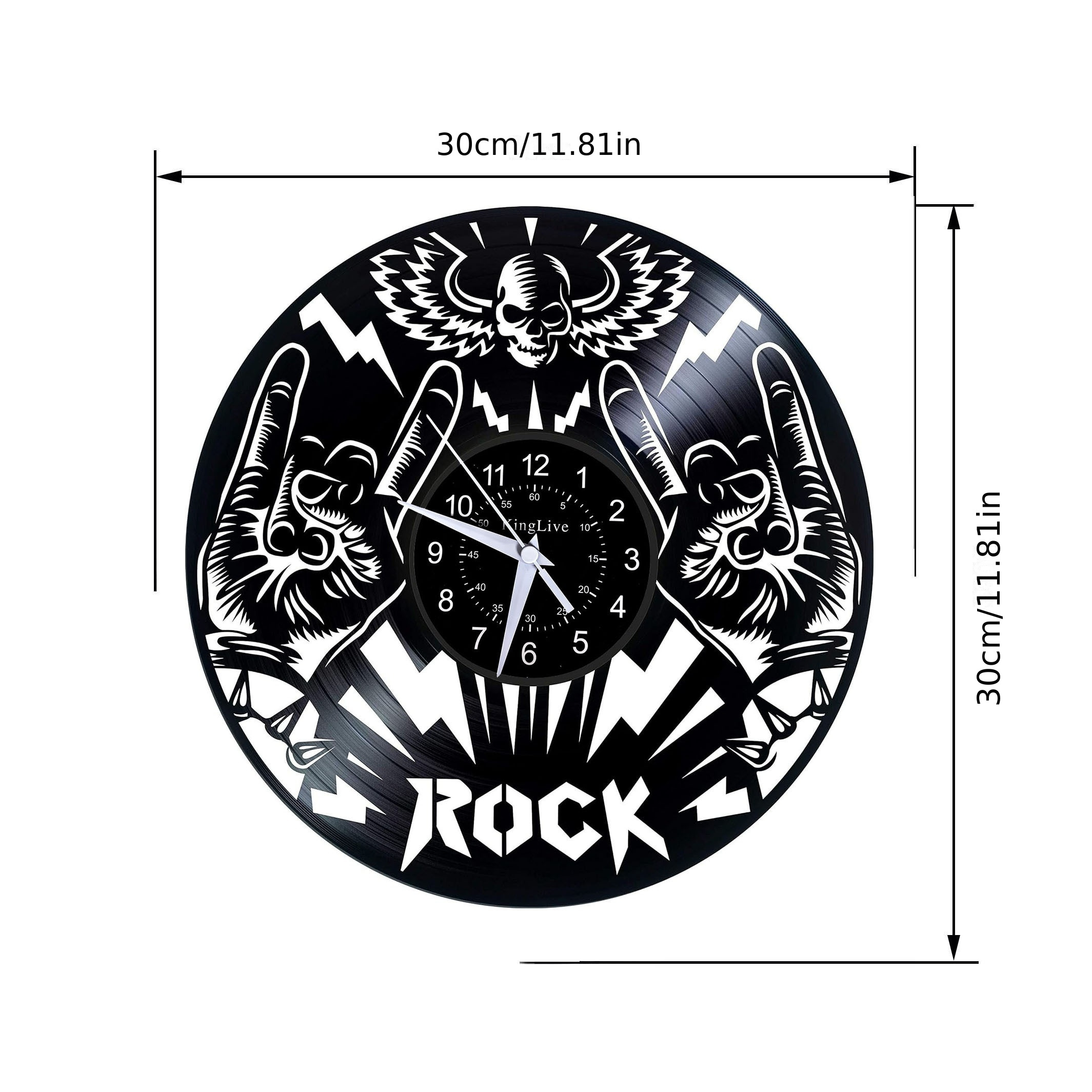 Horloge Vinyle Rock