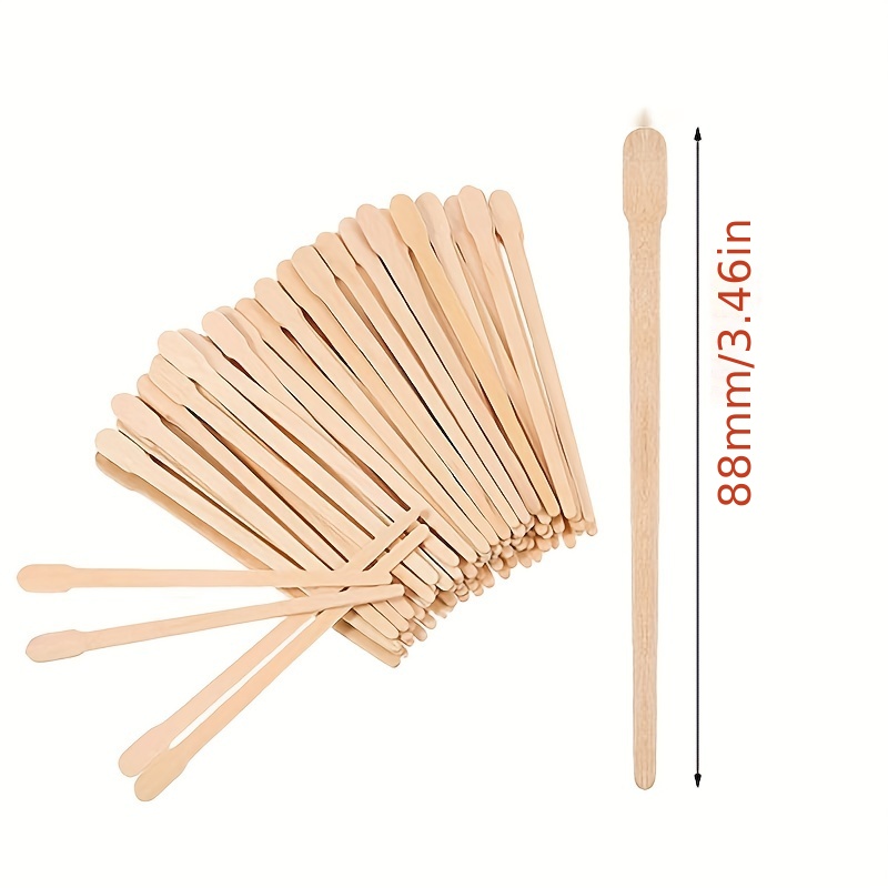 50pcs Disposable 15cm Waxing Tools Wax Applicator Sticks For Hair Removal  Or Face Mask
