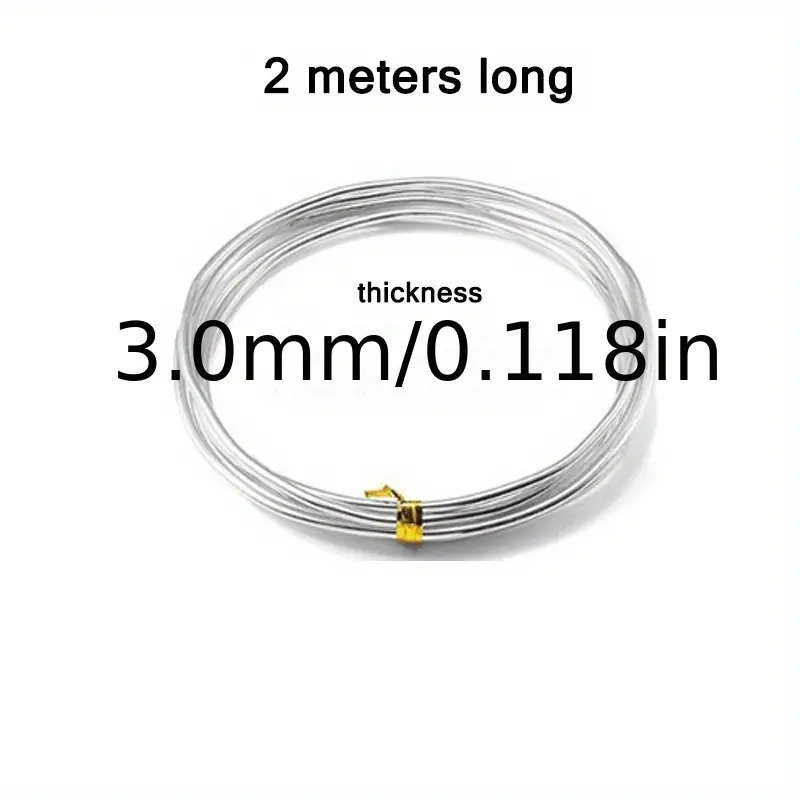 Aluminum Craft Wire 6 Sizes ( Thickness) Bendable Metal Wire - Temu