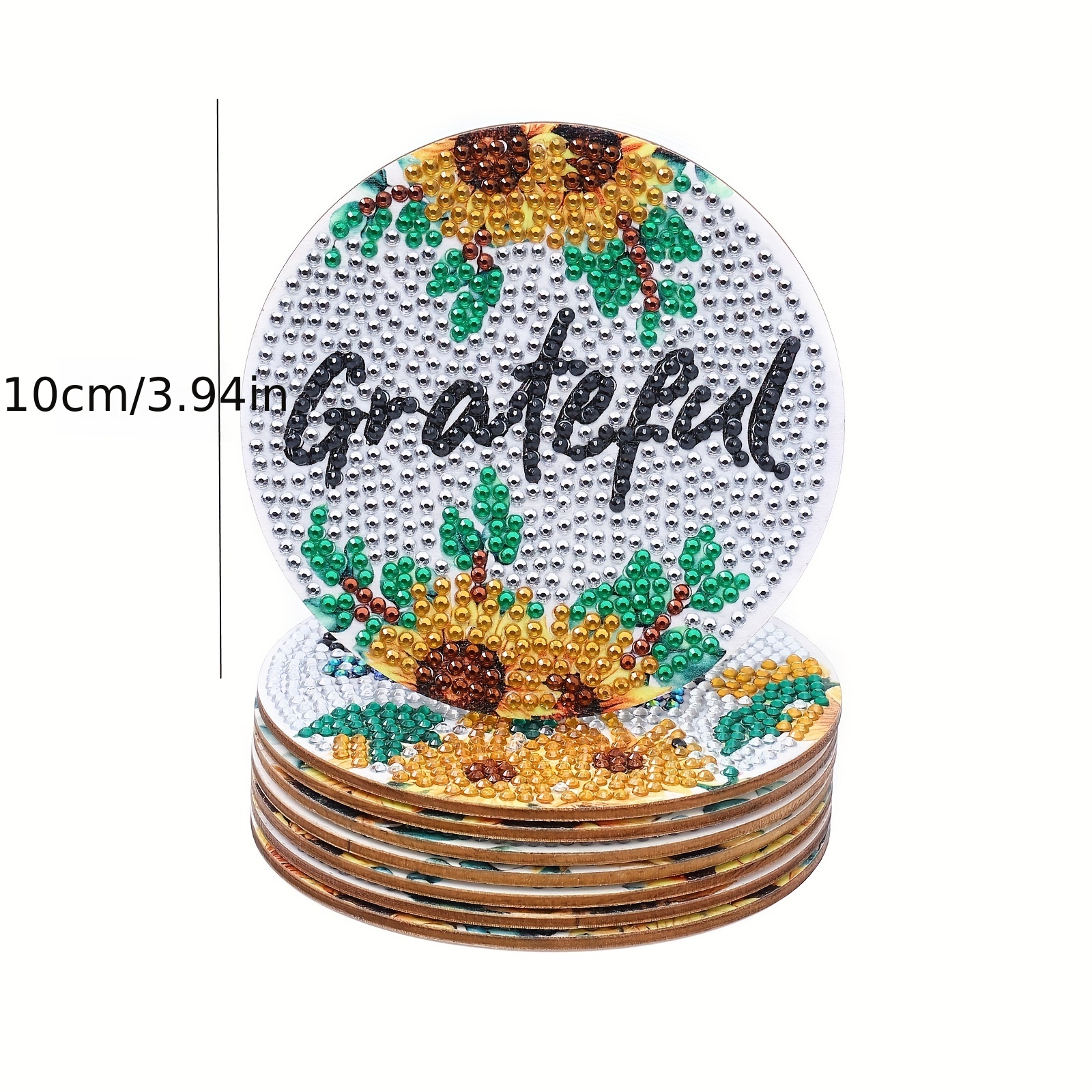 Diamond Painting Coaster Kit Animals Diy Diamond Art Coasters Sunflower  Pattern With Holder For Beginners Adult Craft Supplies Birthday Gifts - Temu