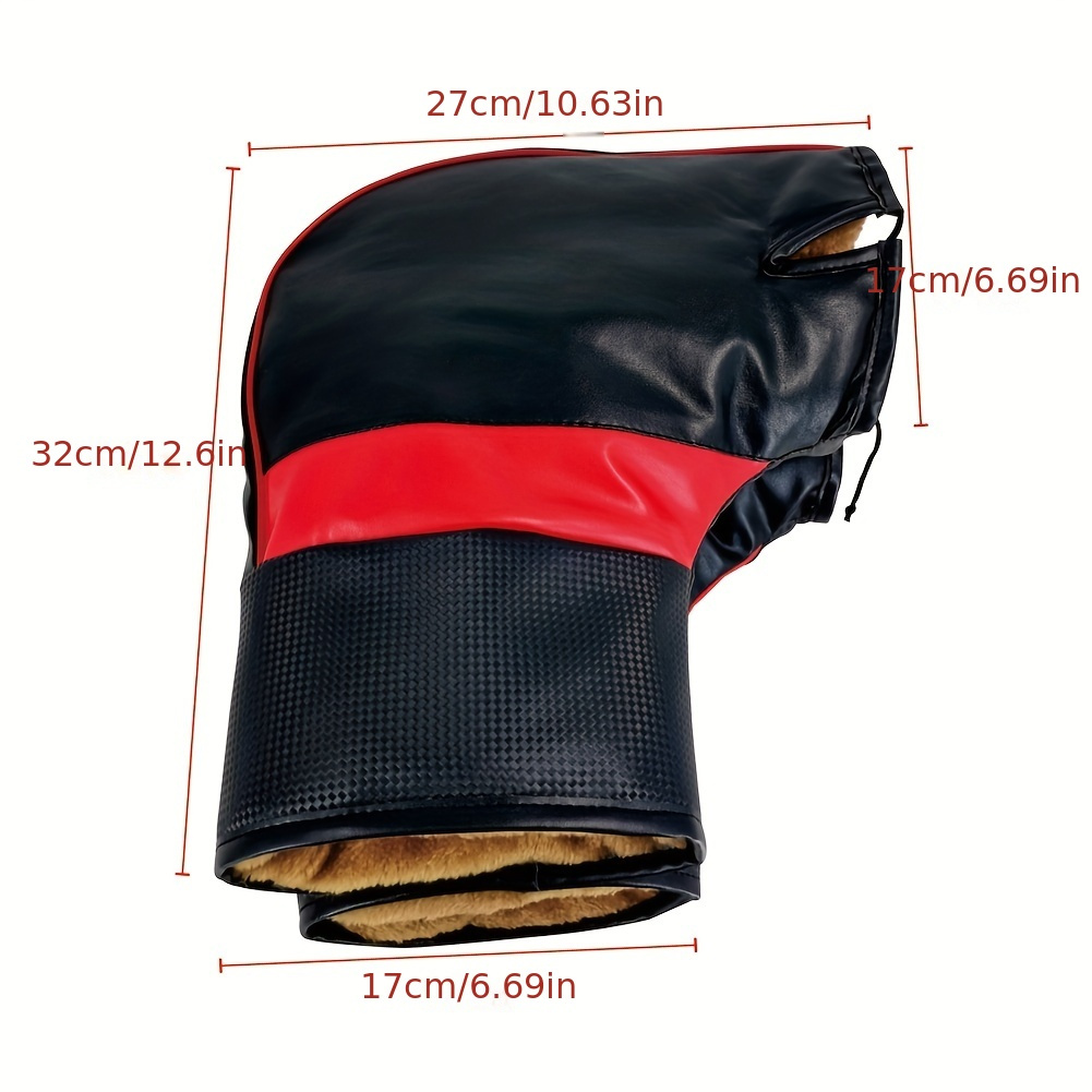 Gants De Maintien Au Chaud Pour Guidon De Moto, Housse De Guidon Épaisse  Coupe-vent D'hiver, Mitaines De Guidon Chaudes Et Imperméables