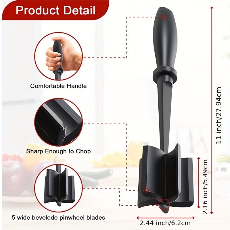 1pc Handheld Meat Chopper Meat Chopper Grinding Stirring Shovel