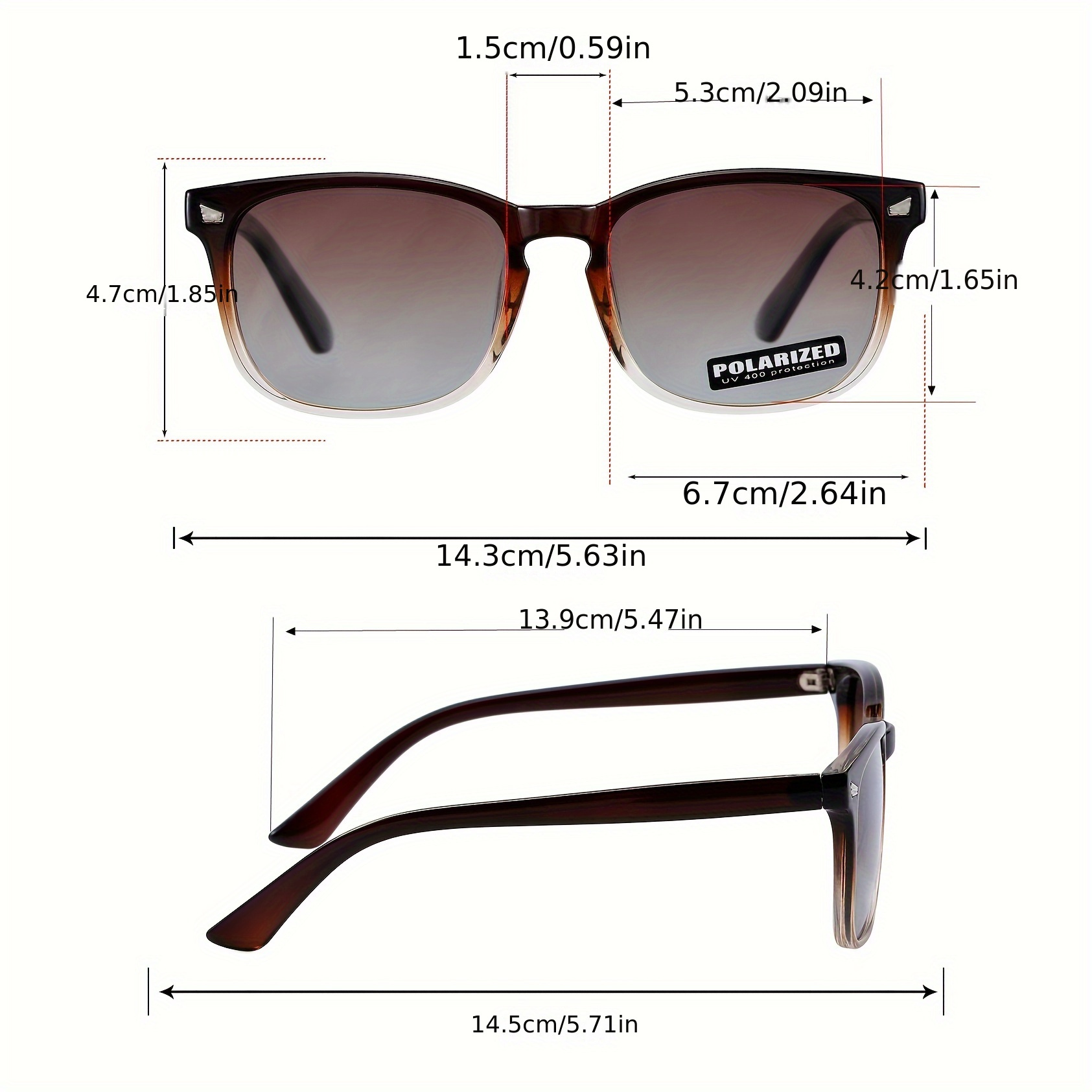 Unisex Retro Polarized Glasses Trendy Driving Eyewear - Temu