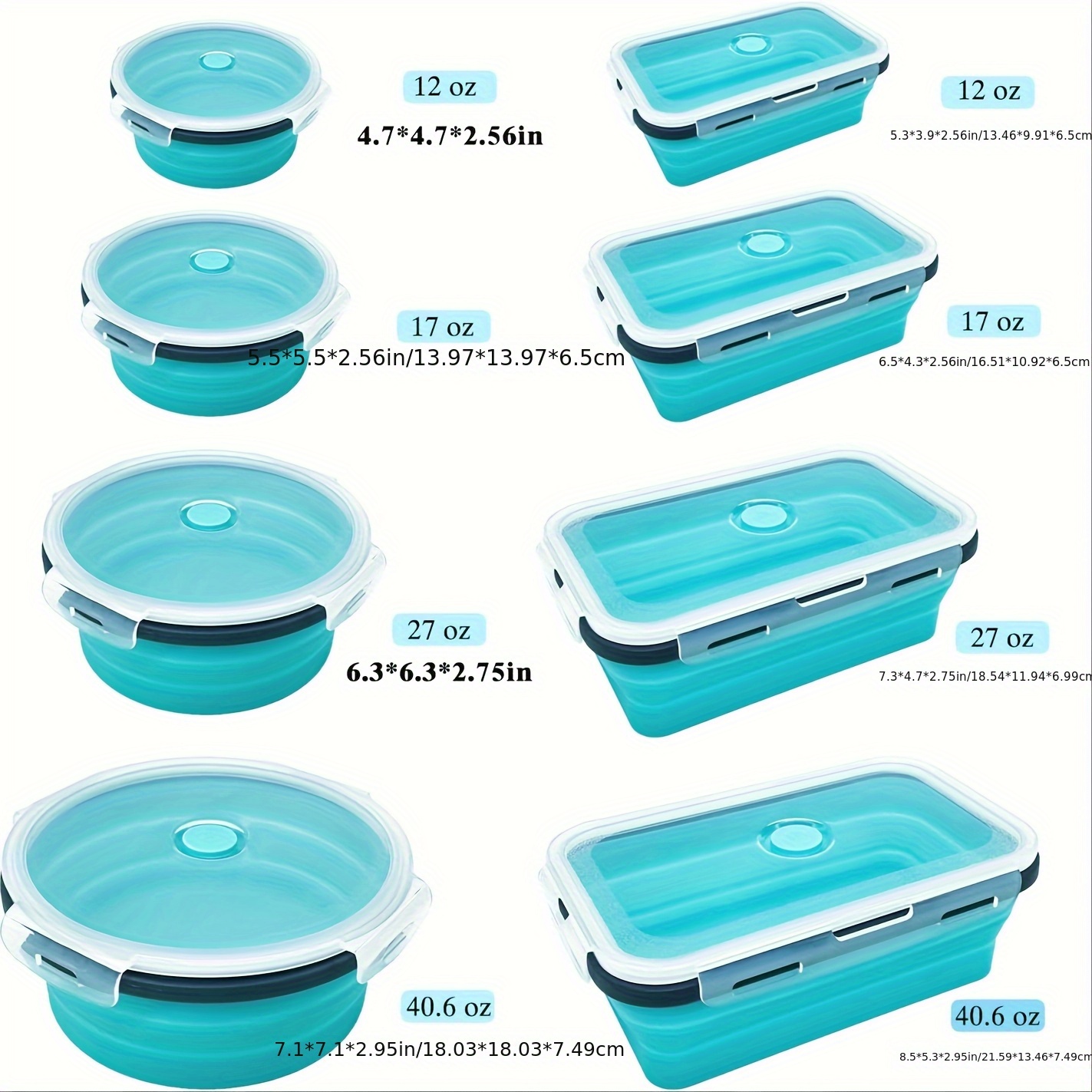 collapsible food storage containers lids rv collapsible Temu