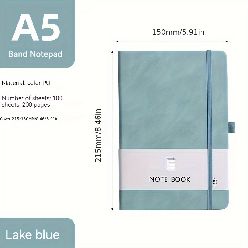 A5 Artificial Leather Hardbound Notebook - Thickened 736 Pages Of Blank Sketch  Book Small Fresh Diary Diy Notepad High Color Value Thick Business Painting  Book - Temu Slovenia