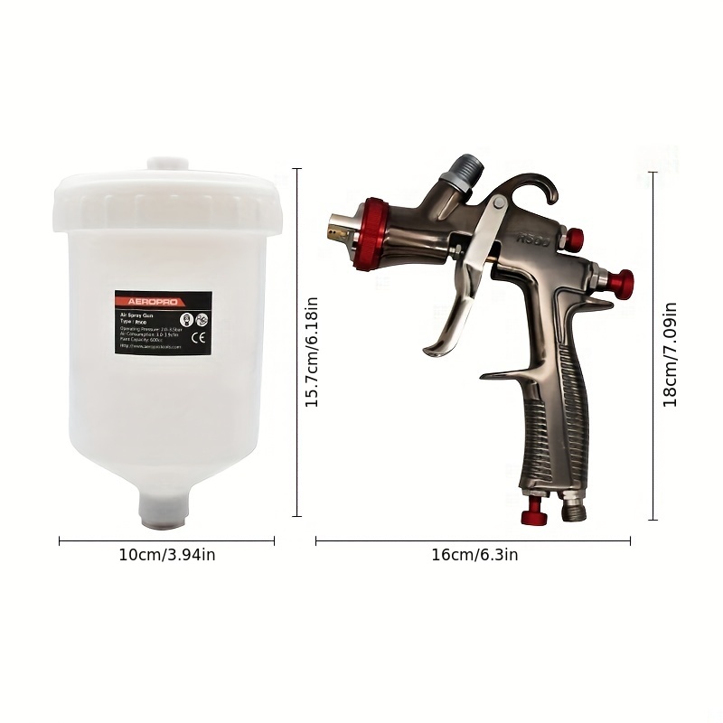 Mini LVLP Spray Gun Paint Spray Gun Nozzle 1.0 mm AEROPRO 