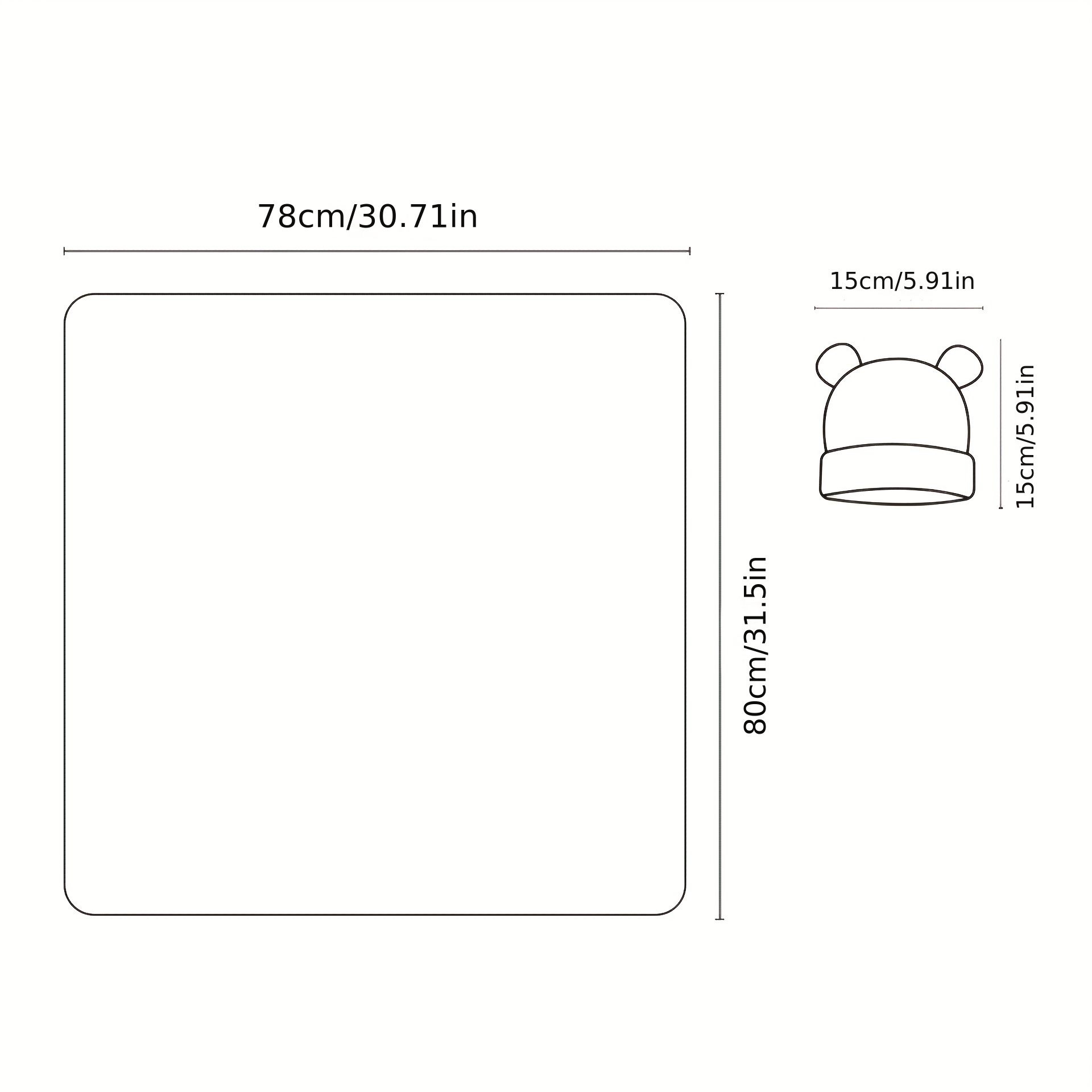 2pcs Newborn Swaddle Hats, Soft Printed Elastic Wrap