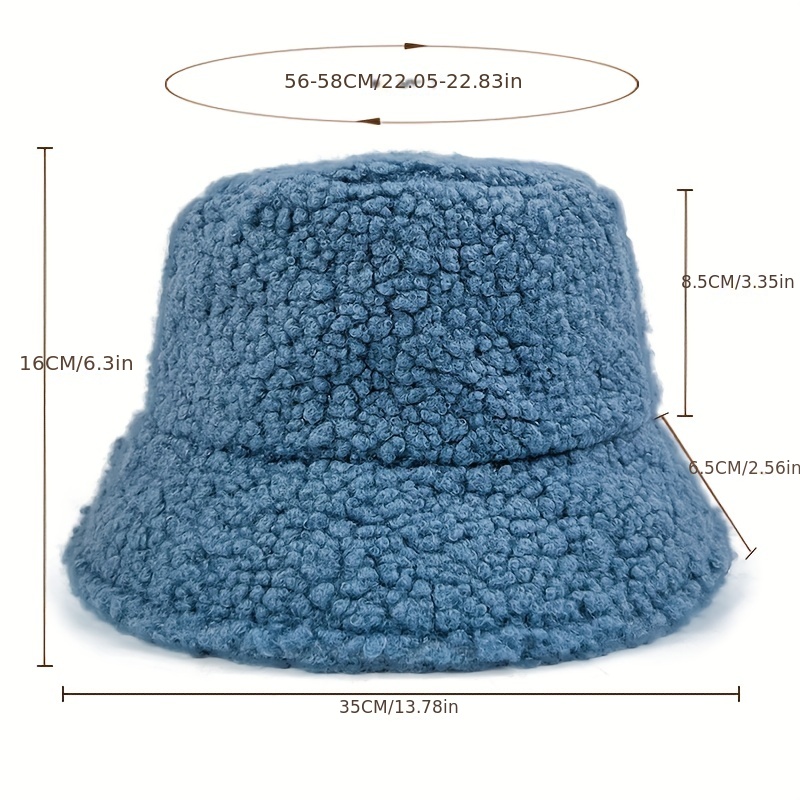 Candy Color Fuzzy Bucket Hat Women Trendy Coldproof Warm - Temu Canada