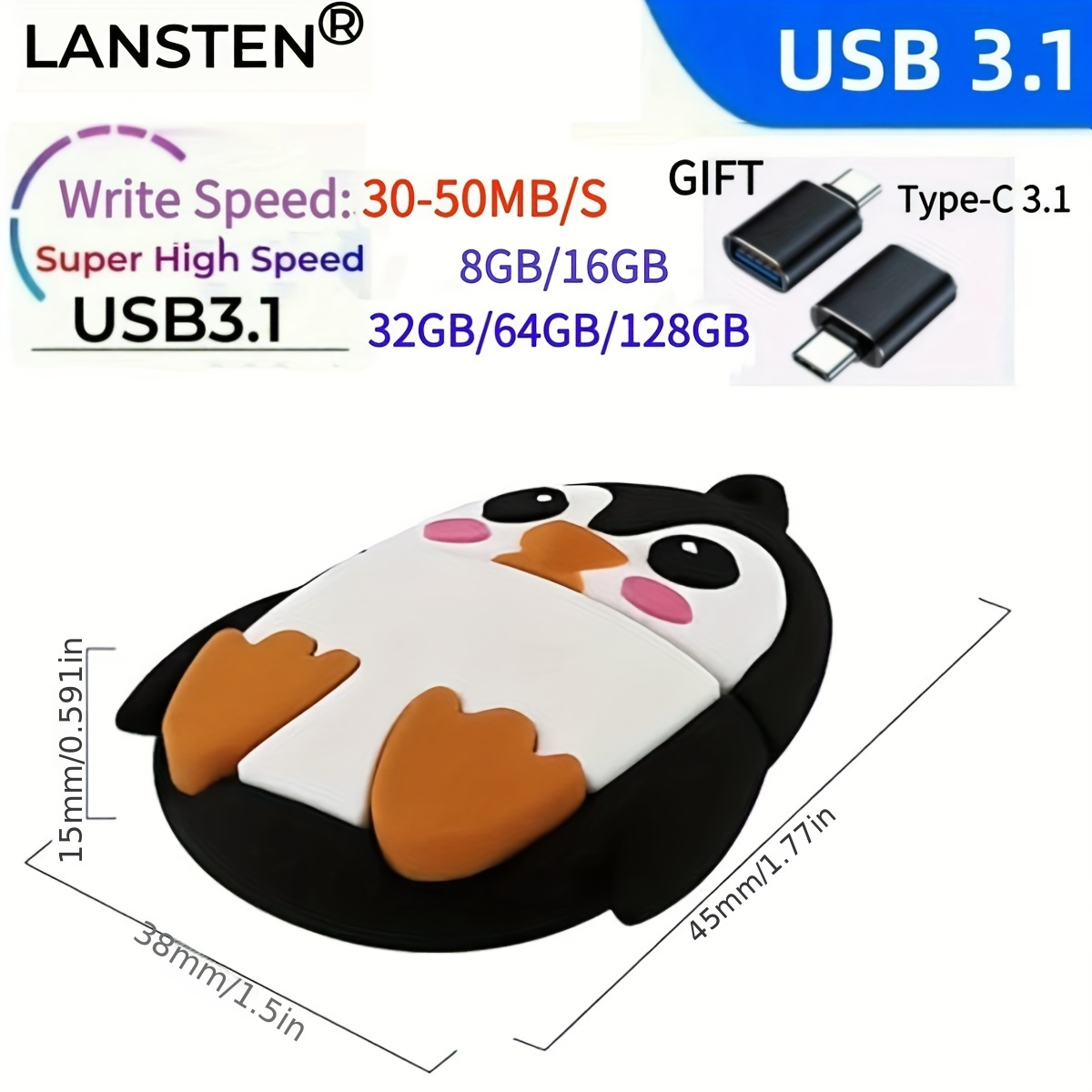USBフラッシュドライブ 16GB ペンギン 韓国 かわいい Amazon.co.jp: 16GB USB Flash Drive penguin 16ギガバイトのUSB