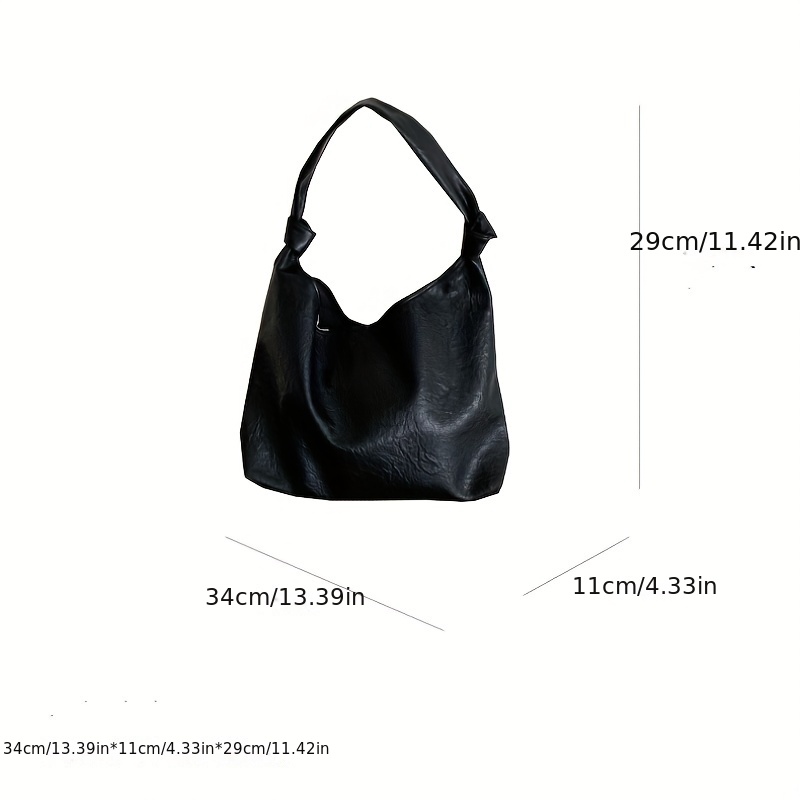 Large Capacity Soft PU Leather Handbag Lightweight Work Bag