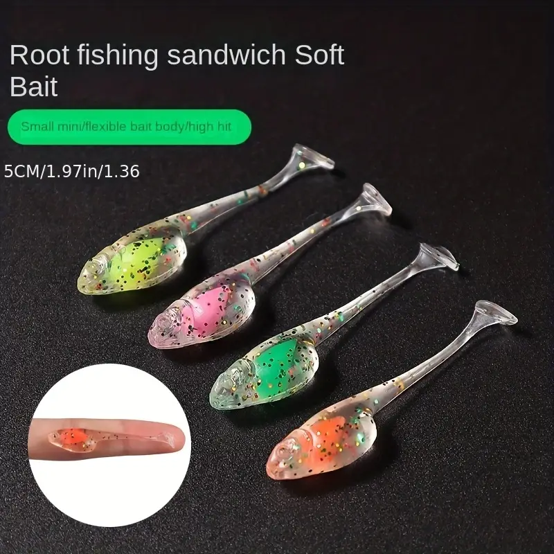 Mini Paddle Tail Swimbait Soft Fishing Worms Fresh Saltwater - Temu Canada