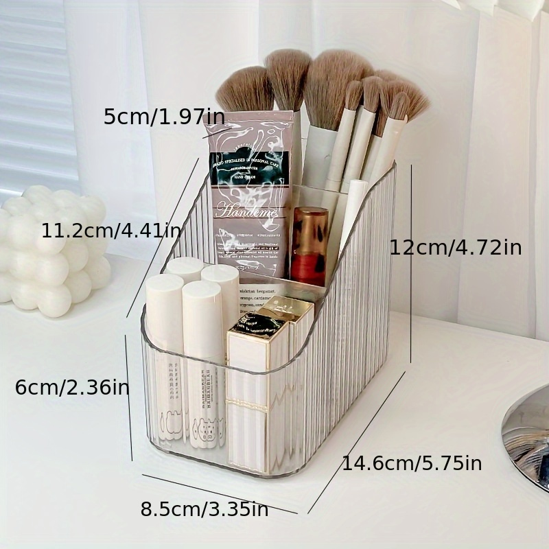 

1pc Multi-grid Cosmetics Storage Box, Transparent Skincare Jewelry Sundries Storage Container, Household Multi-functional Makeup Organizer