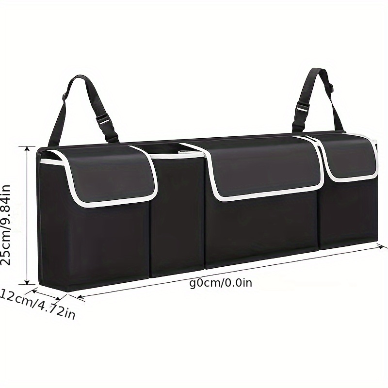 

Car Trunk Organizer Oxford Interior Accessories Back Seat Storage Bag 4 Pocket