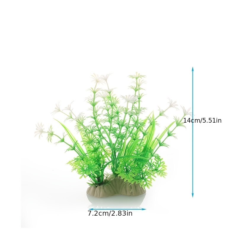 Artificial Fish Tank Grass Plants Temu