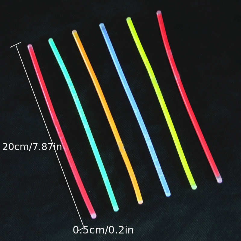 100/20 Piezas, Pulseras Y Collares Fluorescentes De Luz De Fiesta Para  Bodas, Varitas Luminosas Coloridas Y Brillantes De Fiesta, Moda de Mujer