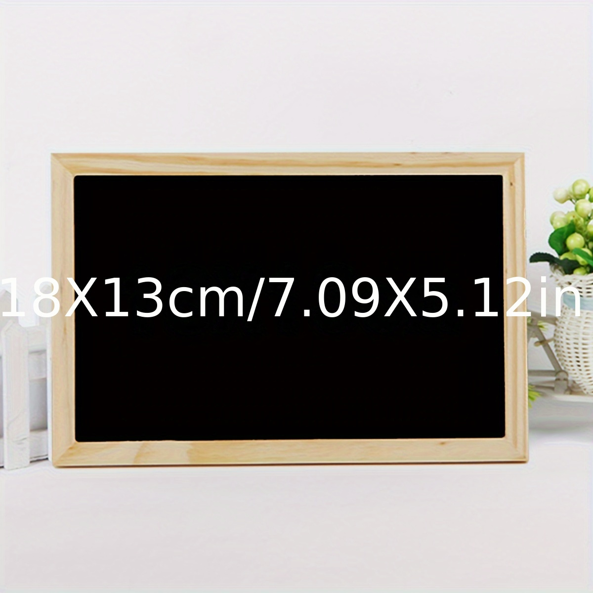 

Creative Double-sided Blackboard Wooden Crafts Wooden Frame Small Blackboard Writing Message Board Home Decoration Diy Signpost
