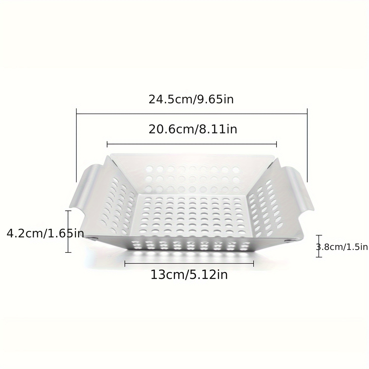 Grill Baskets For Outdoor Grill, Stainless Steel Perforated Grill Baskets  For Grilling Veggies Seafood And Meats, Grilling Accessories For All Grills  & Smokers - Grilling Gifts For Men - Temu