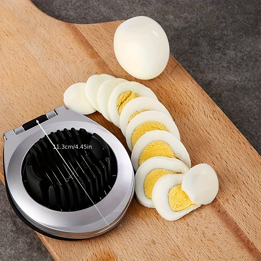Egg Slicer for Hard Boiled Eggs - 3 Slice Modes, Handy Heavy Duty