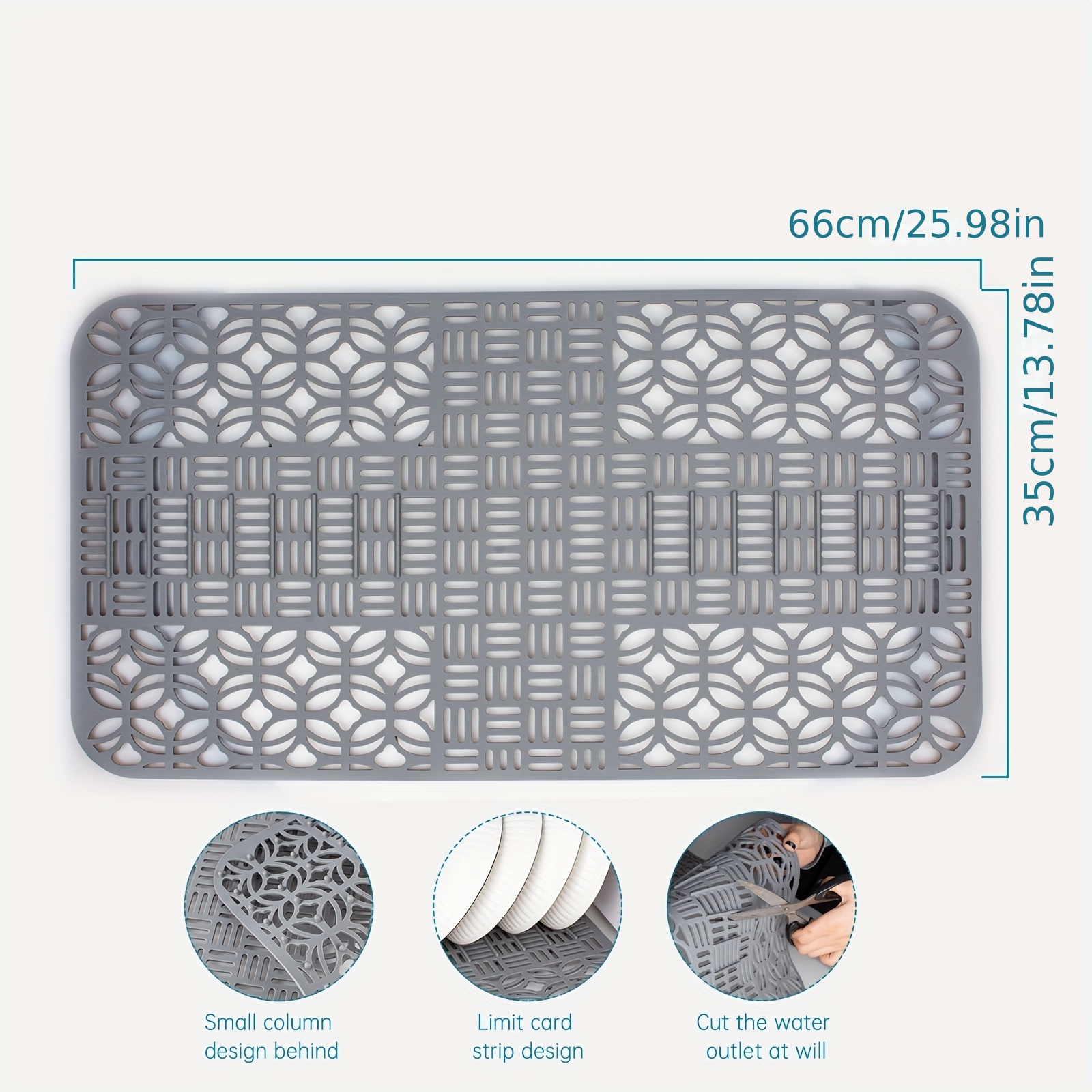 Silicone Sink Large And Durable Sink Divider Mat With - Temu