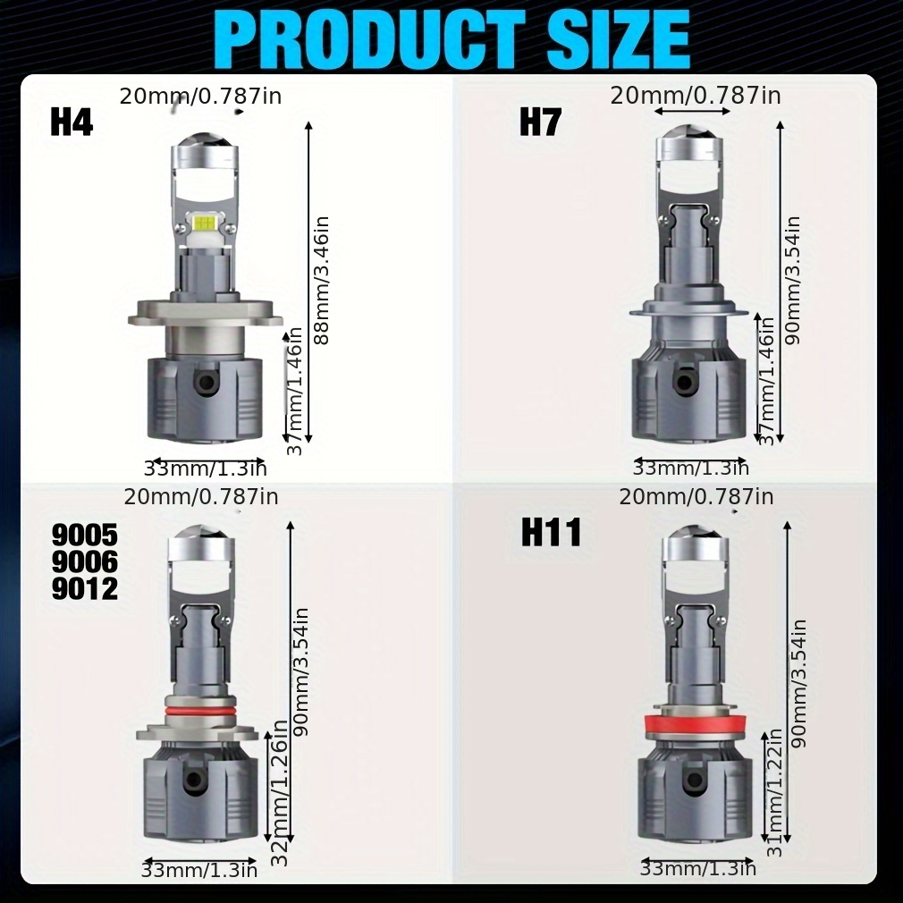 Philips H7 LED H4 H8 H11 H16 9005 9006 9012 HIR2 HB3 HB4 Ultinon