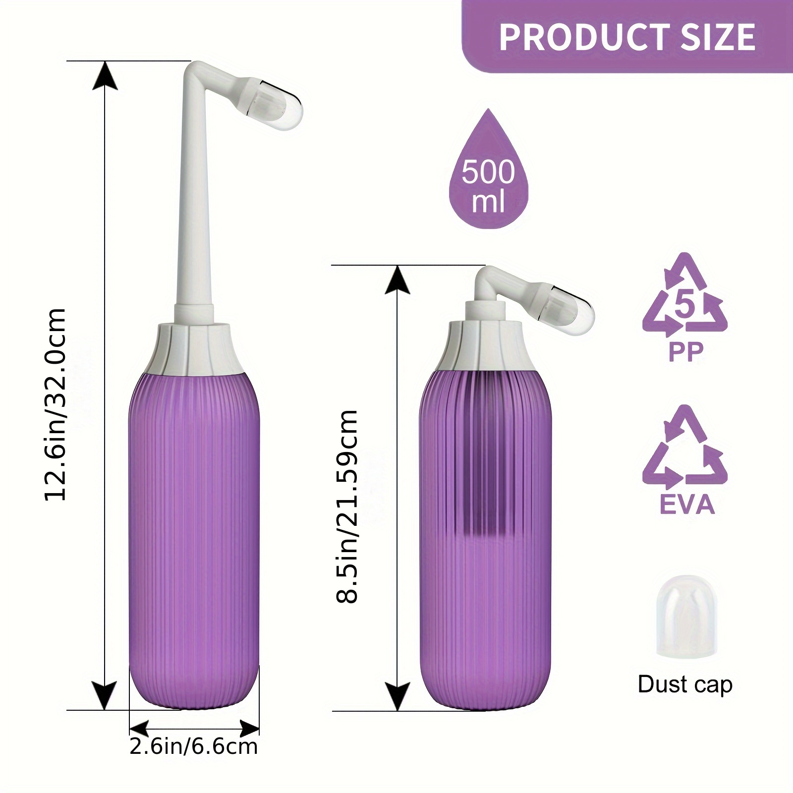 Postpartum Care Bottle, Curved Head Vertical Stripe Care Bottle, Pressurized  Spray Bottle, 100ºc Unisex Washing Artifact, Hemorrhoid Patients Handheld  Cleansing Bottle, Adjustable Postpartum Perineal Cleaning Device - Temu