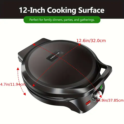 1500w electric smokeless grill pizza maker with 30 min timer auto shut off and 180 flip indoor bbq quesadillas sandwiches steak veggies ideal christmas gift versatile cooking appliance sleek kitchen gadget durable metal construction