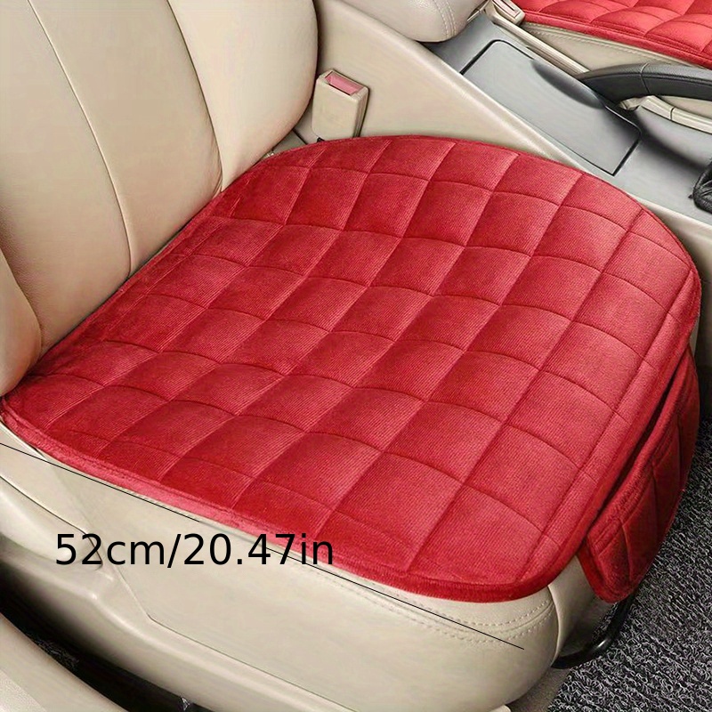 Luxuriöse warme Autositzbezüge 1 Stück Universal-Winter-Autoschutz  Anti-Rutsch-Fahrersitzbezug Plüsch mit Rückenlehnenstreifen-Typ Einfach zu  installierende Innenausstattung für 2024 - $14.99