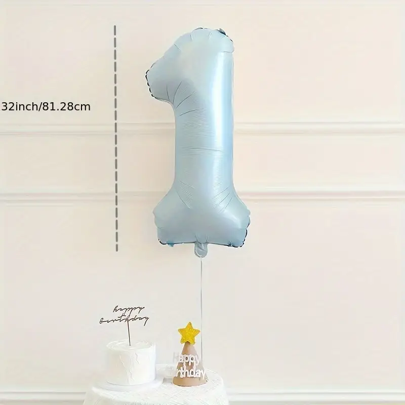 Number 0 9 Foil Balloon Birthday Decor Anniversary Decor New - Temu Canada