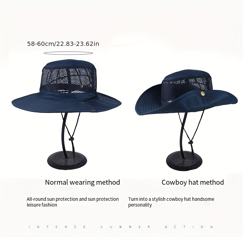 Bucket Hat For Women Large Head Sun Protection Beach Cap Wide Eaves  Breathable Fisherman Hat Sun Hats For Men Fashionable Summer