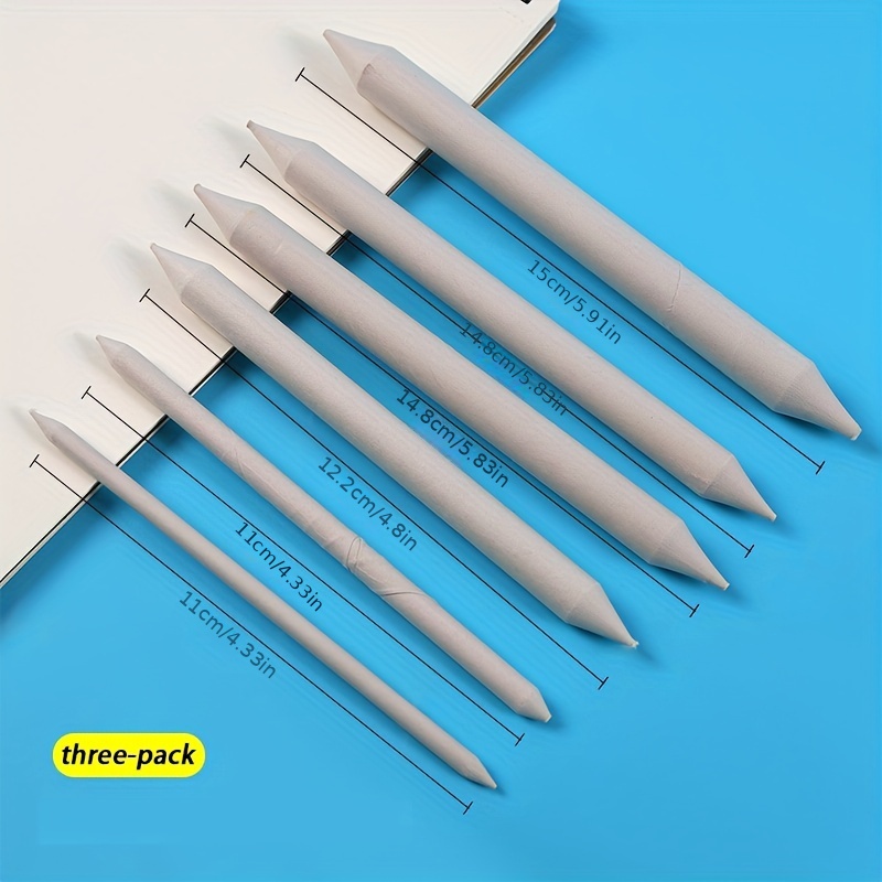 Craftacious Artline Set of 6 Love-Art Sketch Pencils +  Blending/Smudging Stumps(Size 1 to 6) - Drawing Accessories- Art Set