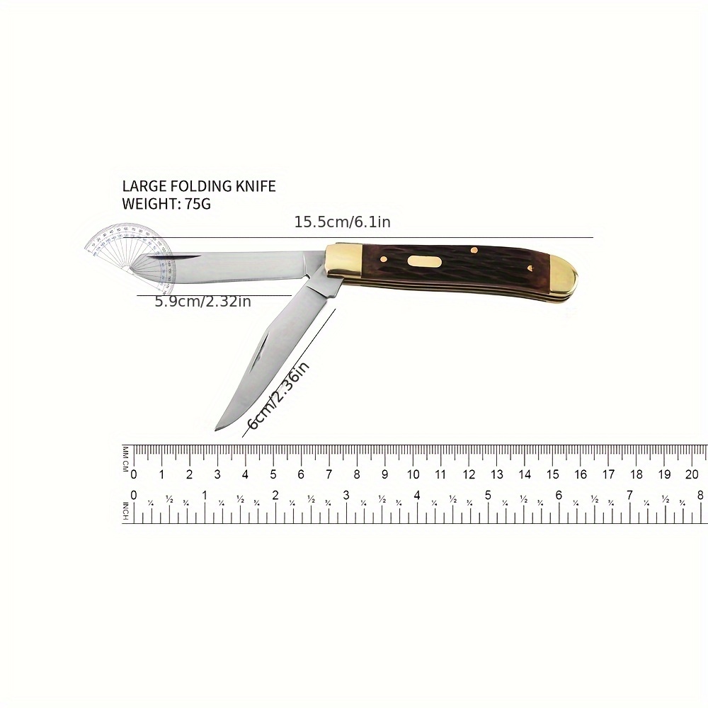 TEMU 1pc High-quality Multi-functional - Featuring A Foldable Design, A Bone-like Handle, And Structure. Perfect For Camping And Outdoor Survival, Or As A Gift For Your Boyfriend Or Father.