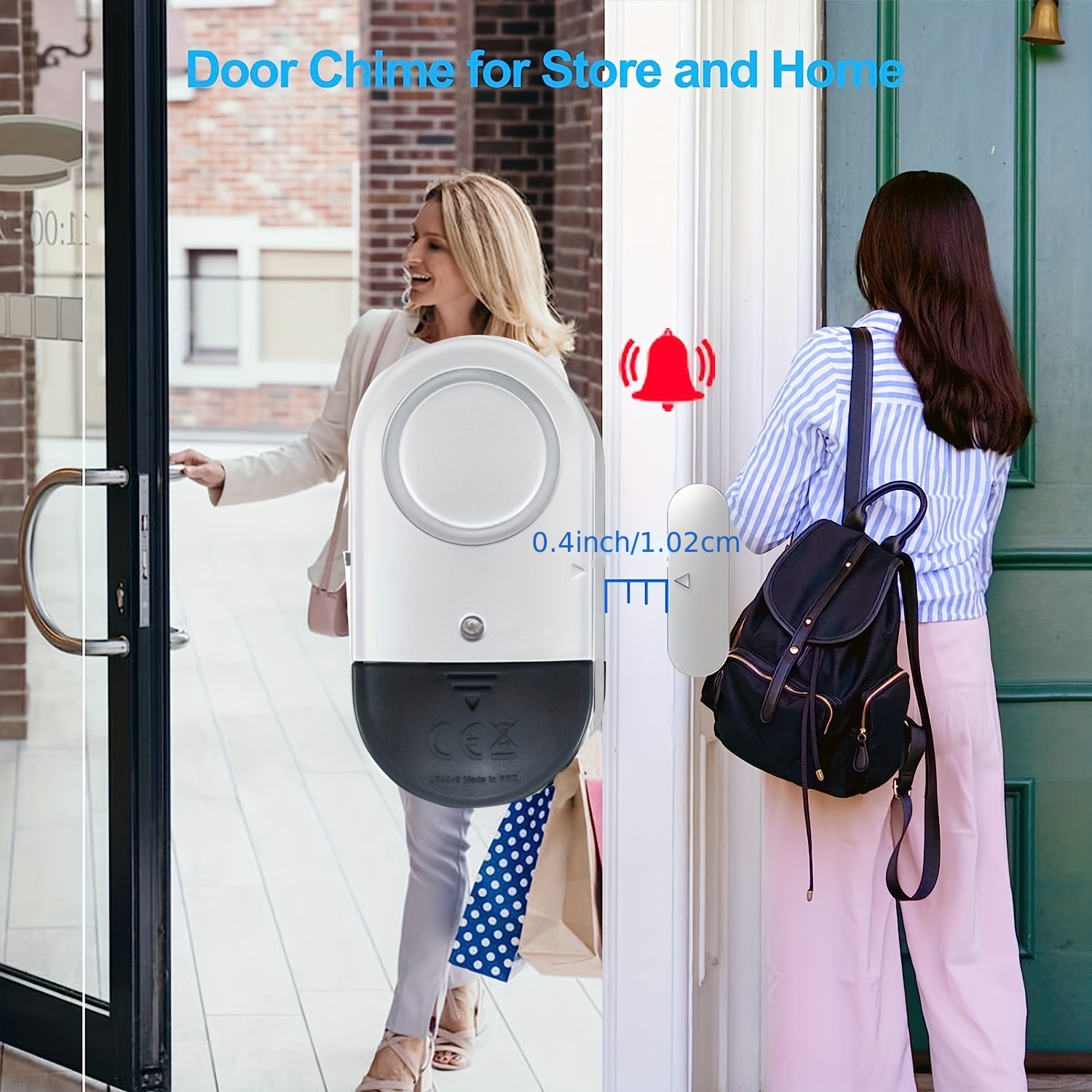  Alarma de puerta y ventana, alarmas de puerta de 120 dB para  seguridad de niños, timbre de puerta para tienda y hogar : Herramientas y  Mejoras del Hogar