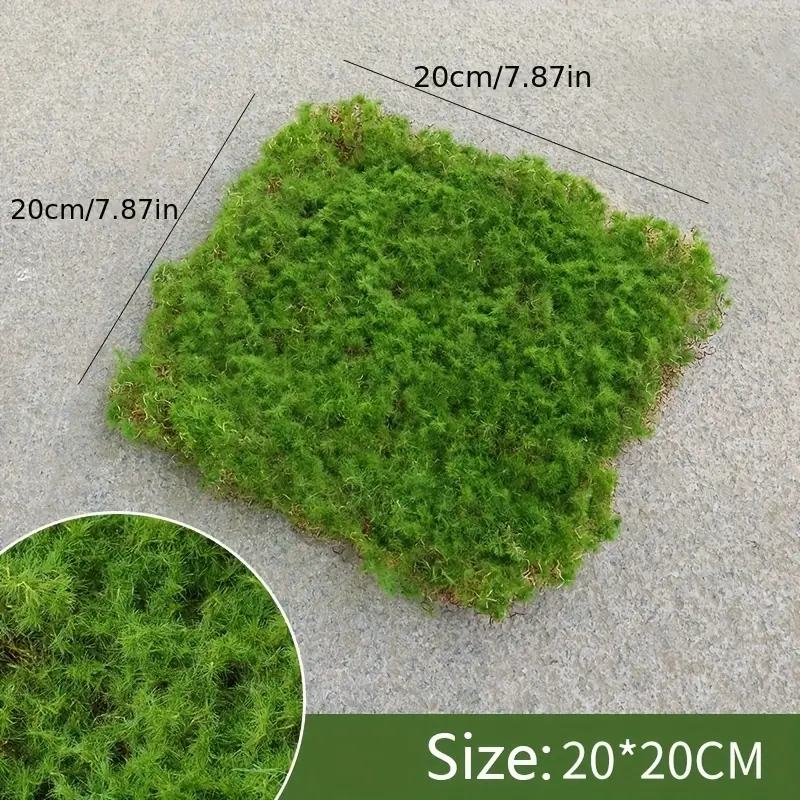 Quality Simulation Artificial Moss Grass Block Turf Mat Wall - Temu