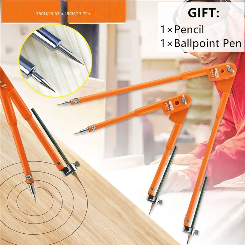 Compass Geometry For Drafting Drawing Tool Math Set Metal Tools Woodworking  Professional Kids Compas Student Pencil Circle - AliExpress