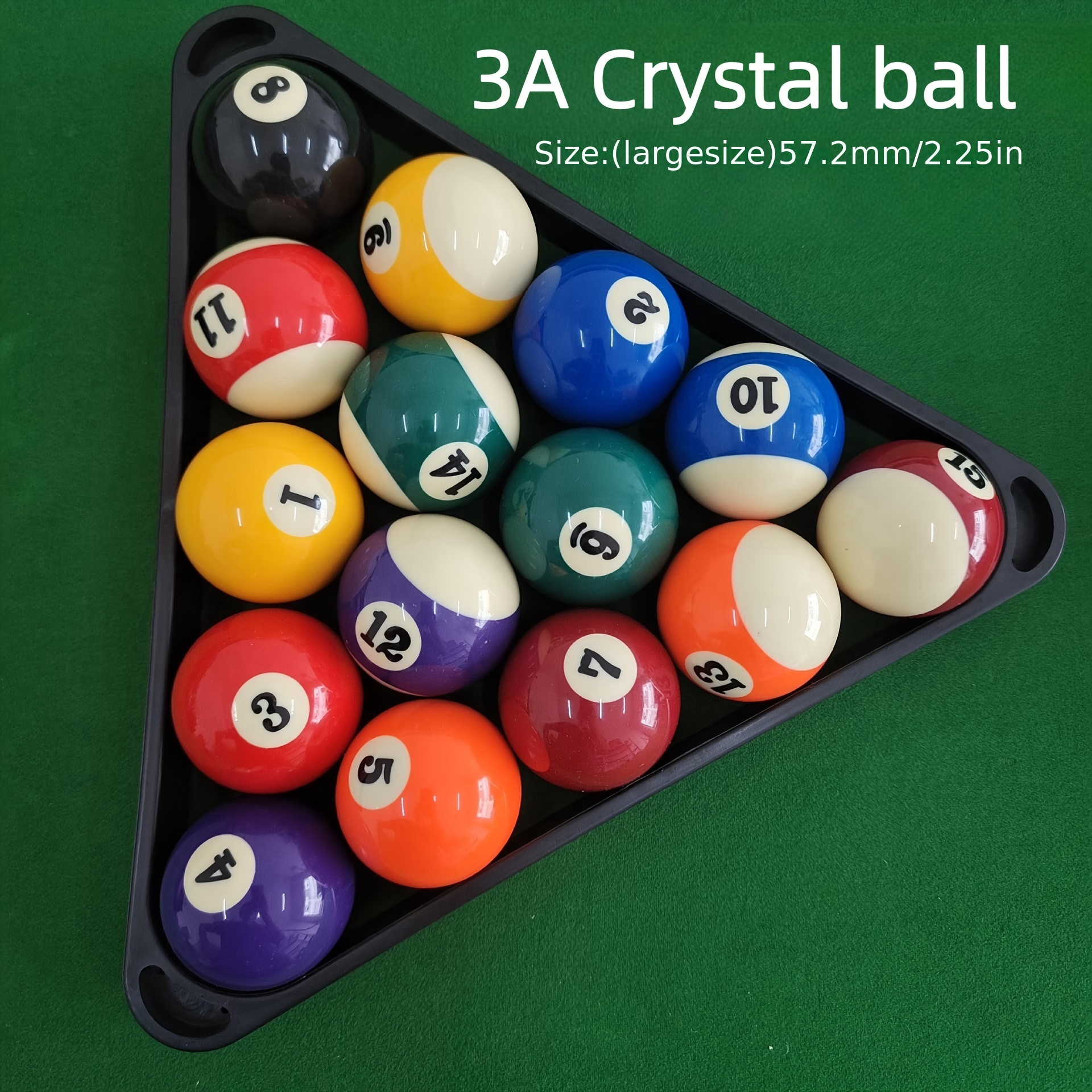 Scratch Proof Pool Table Scratch Resistant Pool Balls 16 Billiard Balls Set - Marble-Swirl Style ...