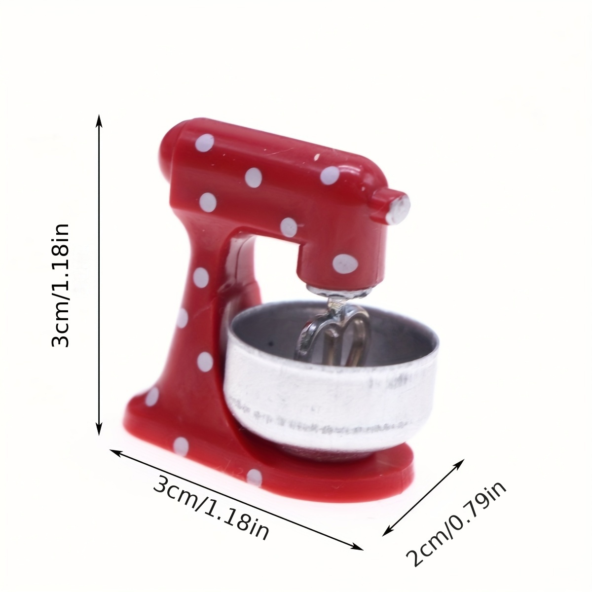 Image of Miniature Red Mixer Model For Dollhouse, Miniature Kitchen Baking Scene Props And Accessories, Miniature Home Scene Diy, A Collection Gift For Hobbyists And Enthusiasts