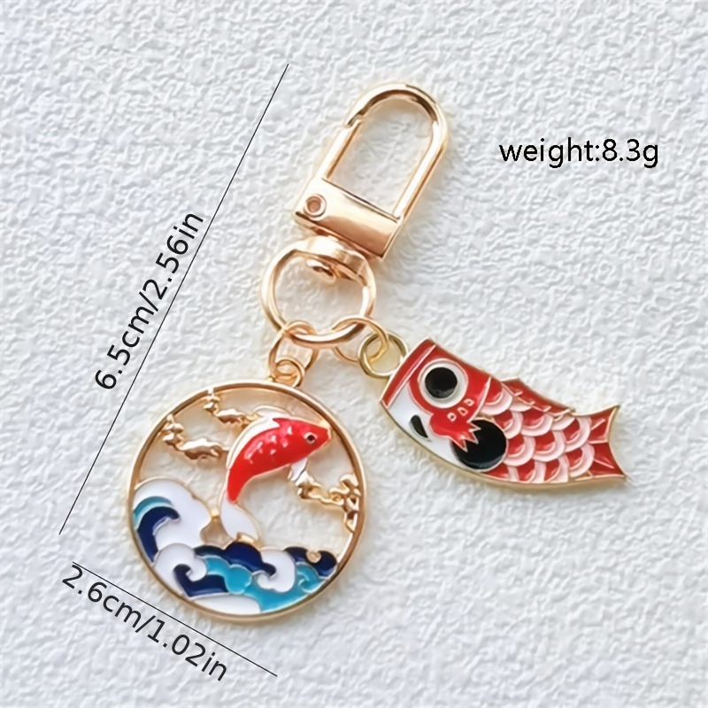 Lucky hot sale fish keychain