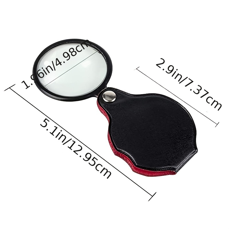 Vintage Magnifying Glass Pendant Necklace 5X