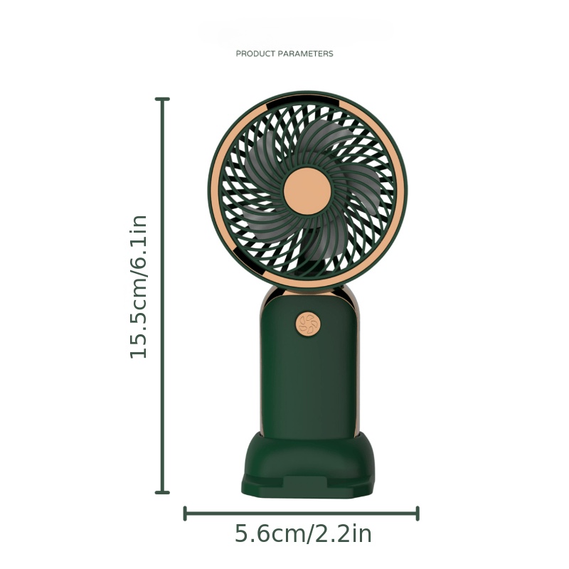 Mainstays Rechargeable Portable Neck Fan for Outdoor Orange