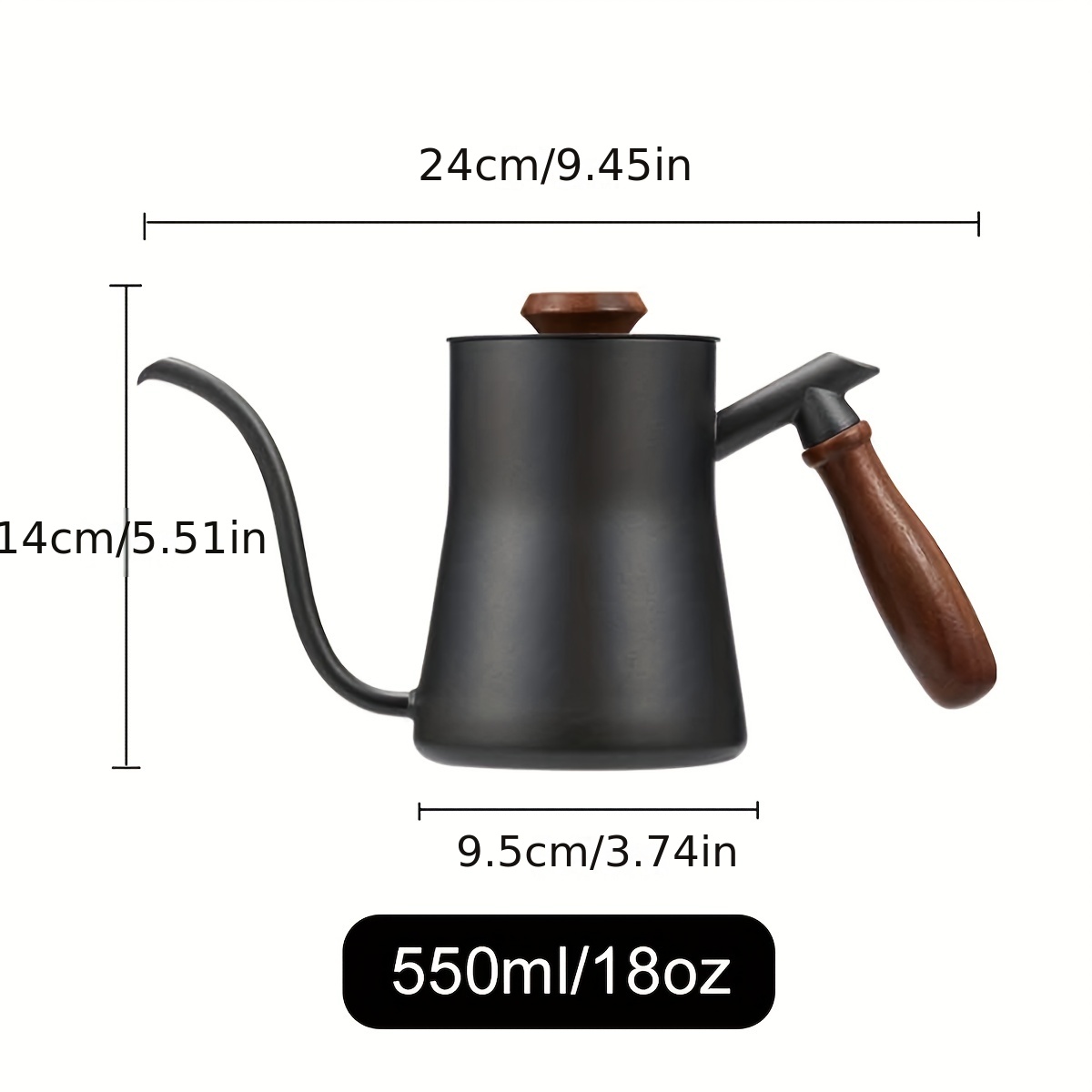 Small Stainless Steel Gooseneck Pour Over Coffee Kettle fr